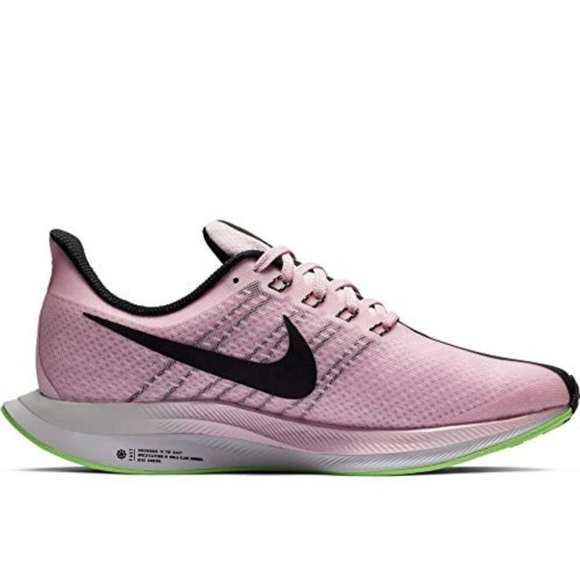 Nike Pegasus 35 Women's Athletic Shoes in Pink/Black/Lime - Size 10 - Picture 3 of 7